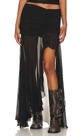 Tatiana Skirt in Black | Revolve Clothing (Global)