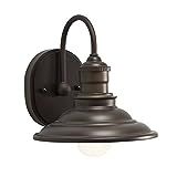 allen + roth Hainsbrook 1-Light 7.99-in Aged bronze Cone Vanity Light | Amazon (US)