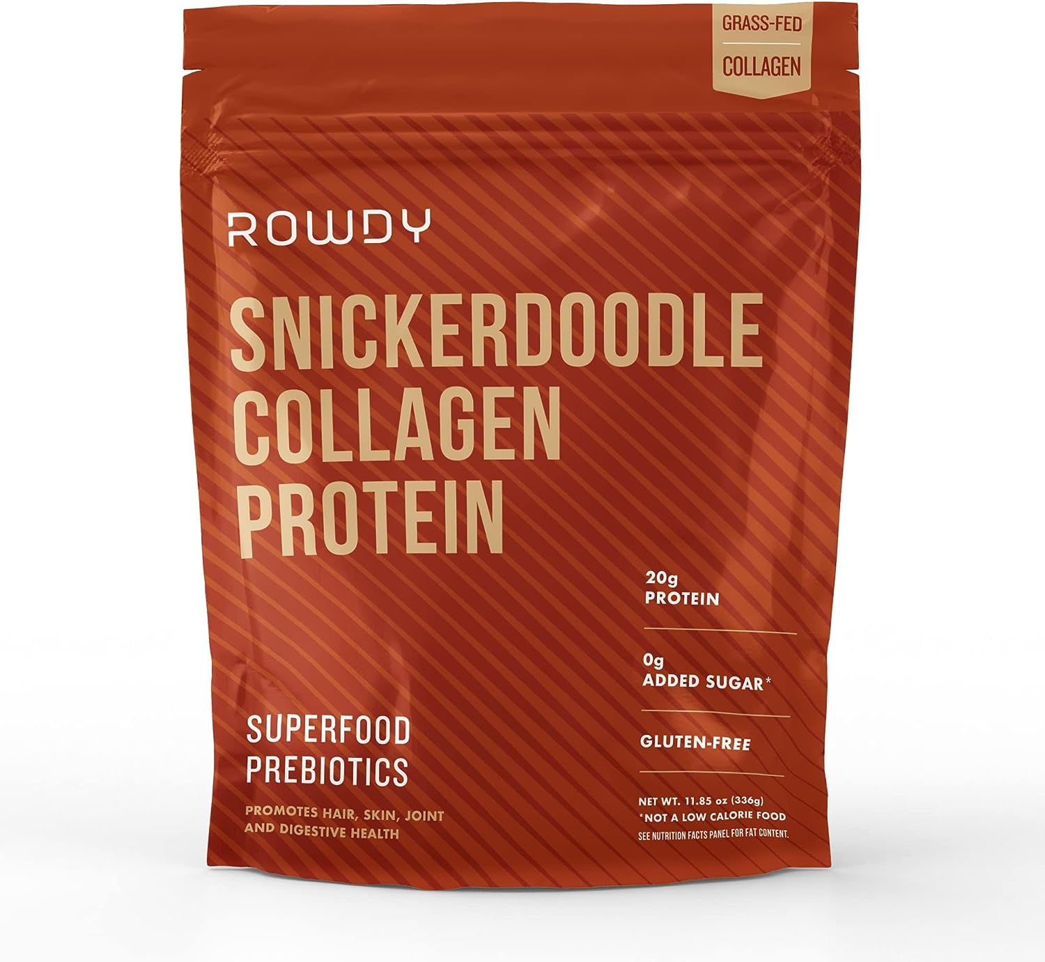 Rowdy Collagen Powder Protein - Grass Fed Bovine Collagen - Snickerdoodle with Superfood Prebioti... | Amazon (US)