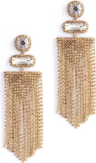 Deepa Gurnani Anvi Fringe Drop Earrings | Nordstrom | Nordstrom