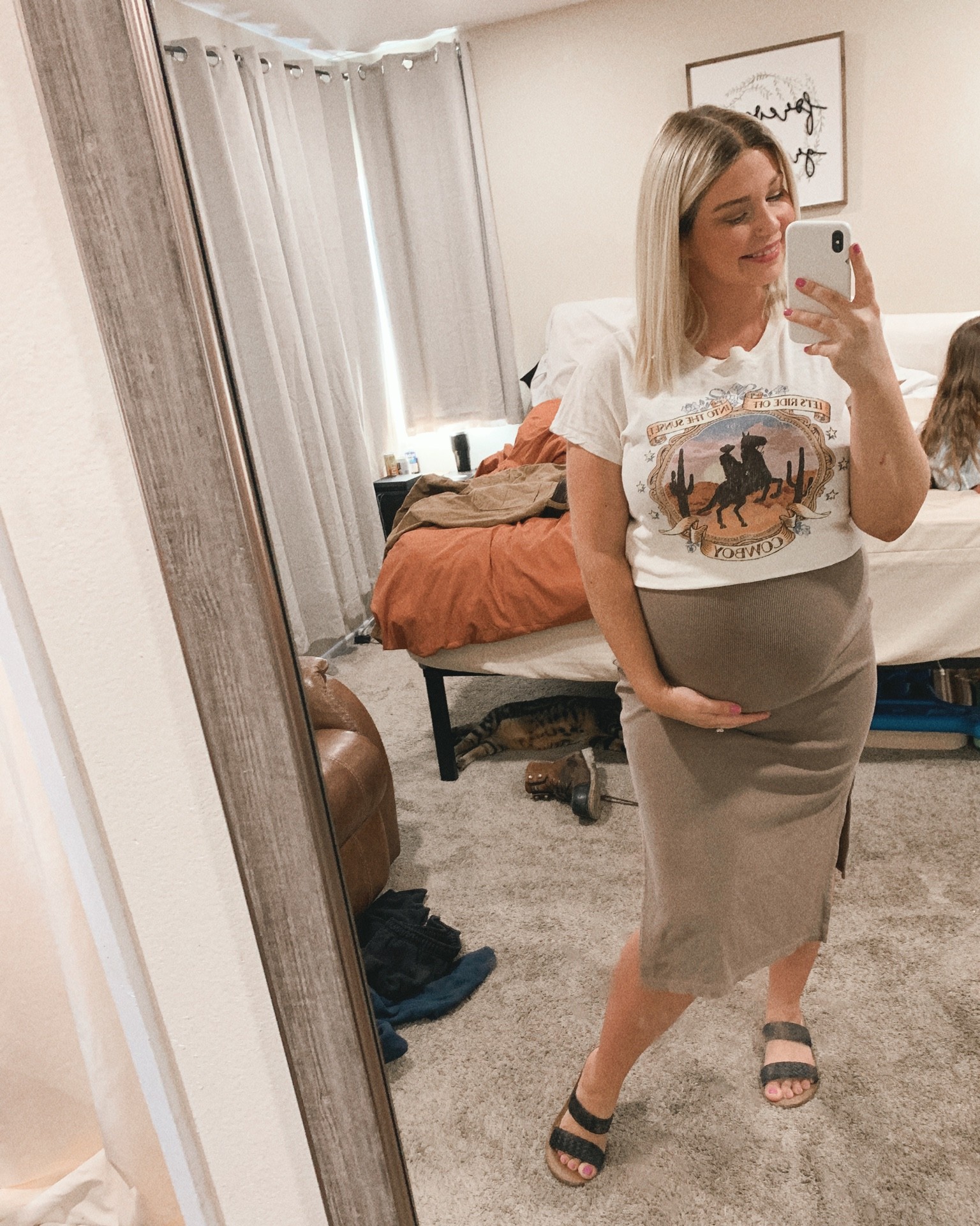 wearing my true size medium in the dress and it stretches perfectly to fit the bump! 

#LTKunder50 #LTKbump #LTKSeasonal