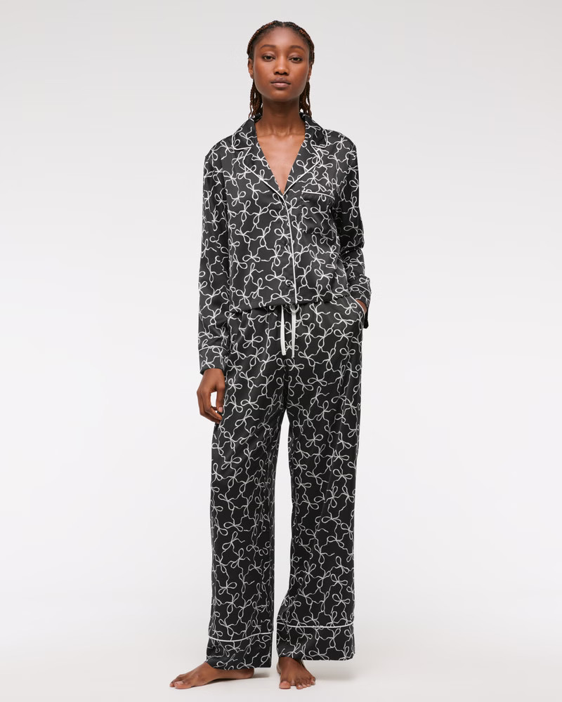 Women's Satin Sleep Pant | Women's Matching Sets | Abercrombie.com | Abercrombie & Fitch (US)