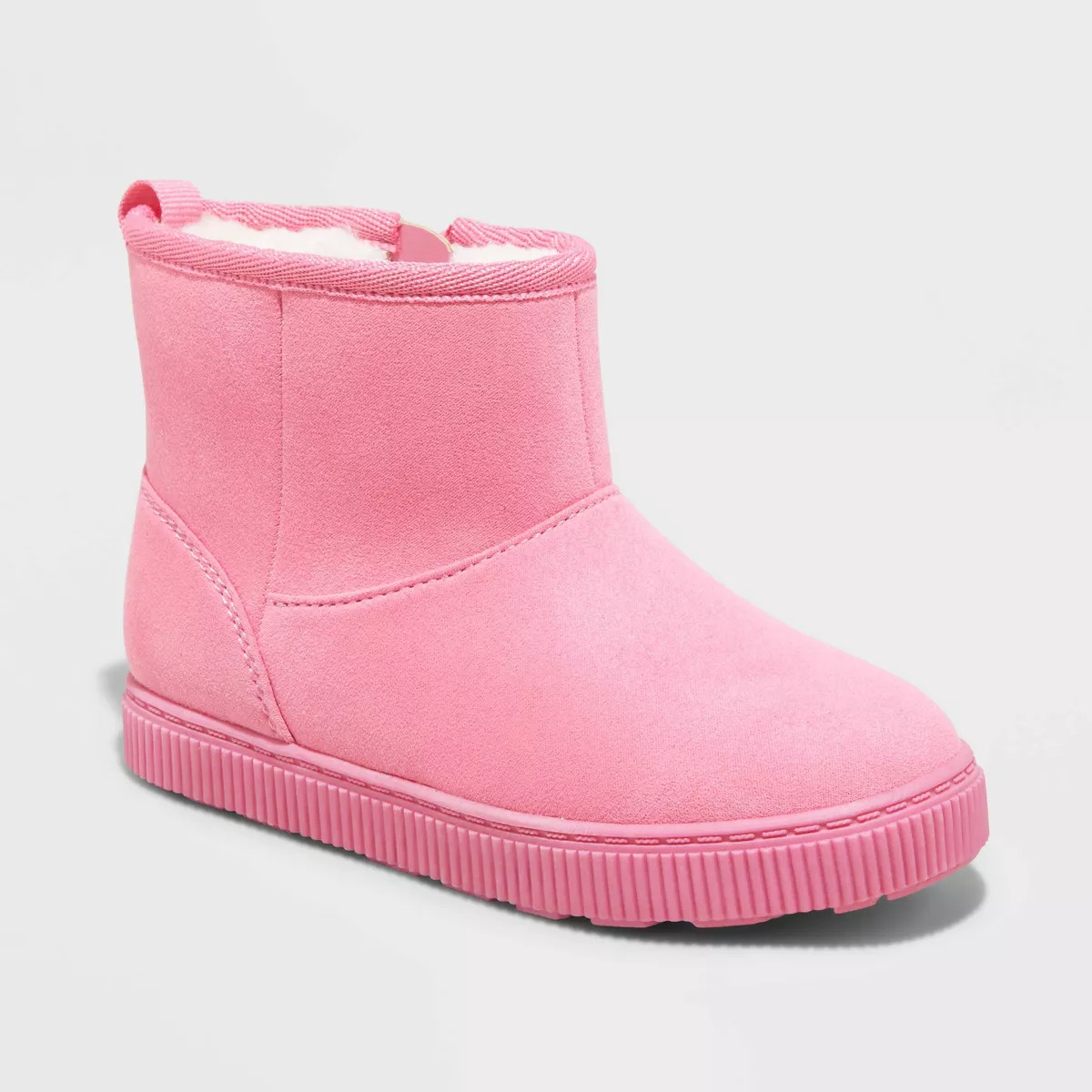 Toddler Girls' Arlo Zipper Shearling Style Boots - Cat & Jack™ | Target