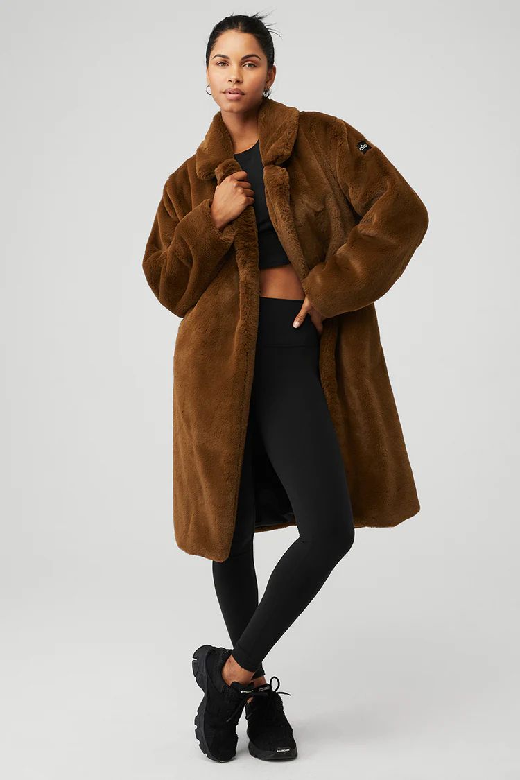 Oversized Faux Fur Trench | Alo Yoga