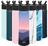 Simple Modern Insulated Water Bottle with Straw Lid Reusable Wide Mouth Stainless Steel Flask Thermo | Amazon (US)