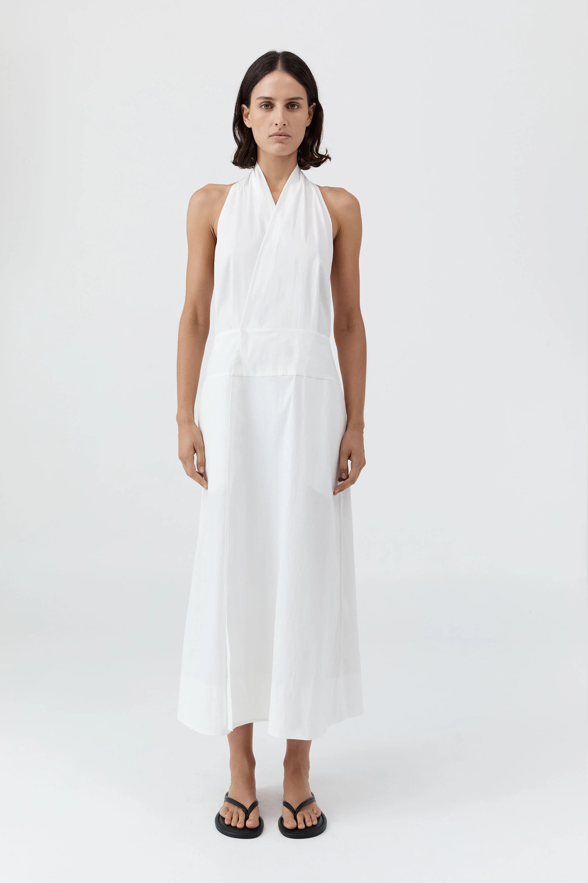 Halter Wrap Dress - White | St. Agni (US, UK, EU)