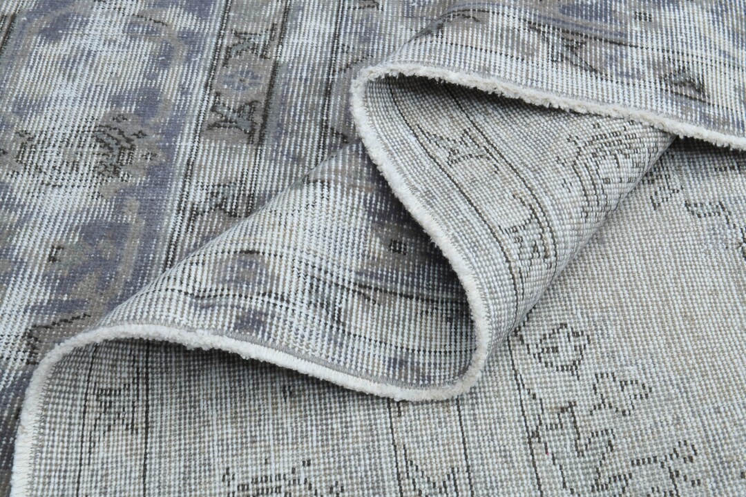 7'3x10'7 ft, OVERSIZED GRAY, TURKISH Rug, Gray Brown Faded Decor Rug, Vintage Rug, Oushak Rug, Ha... | Etsy (US)