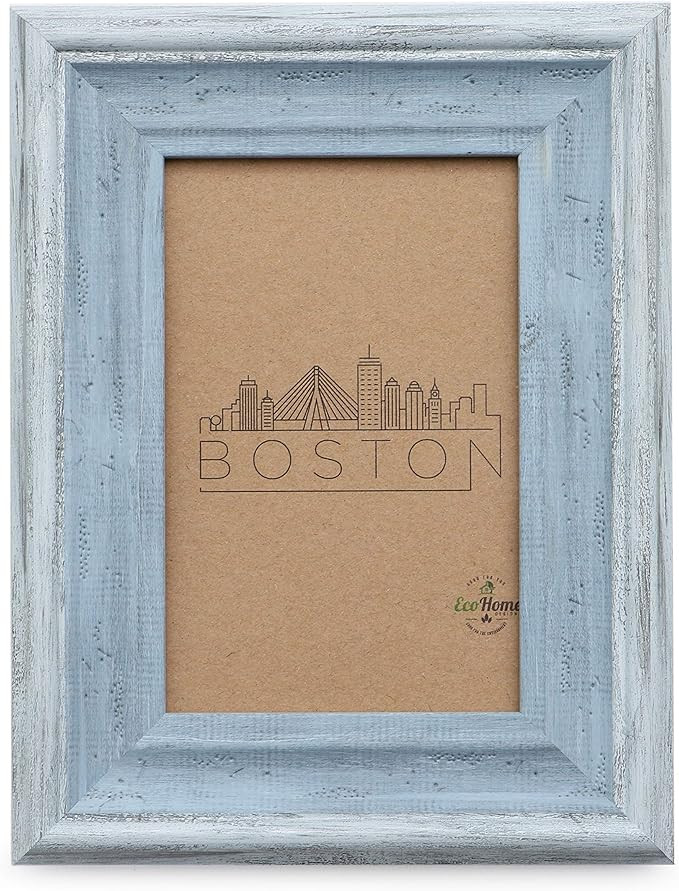 5x7 Picture Frame Distressed Blue - Mount Desktop Display, Frames by EcoHome | Amazon (US)