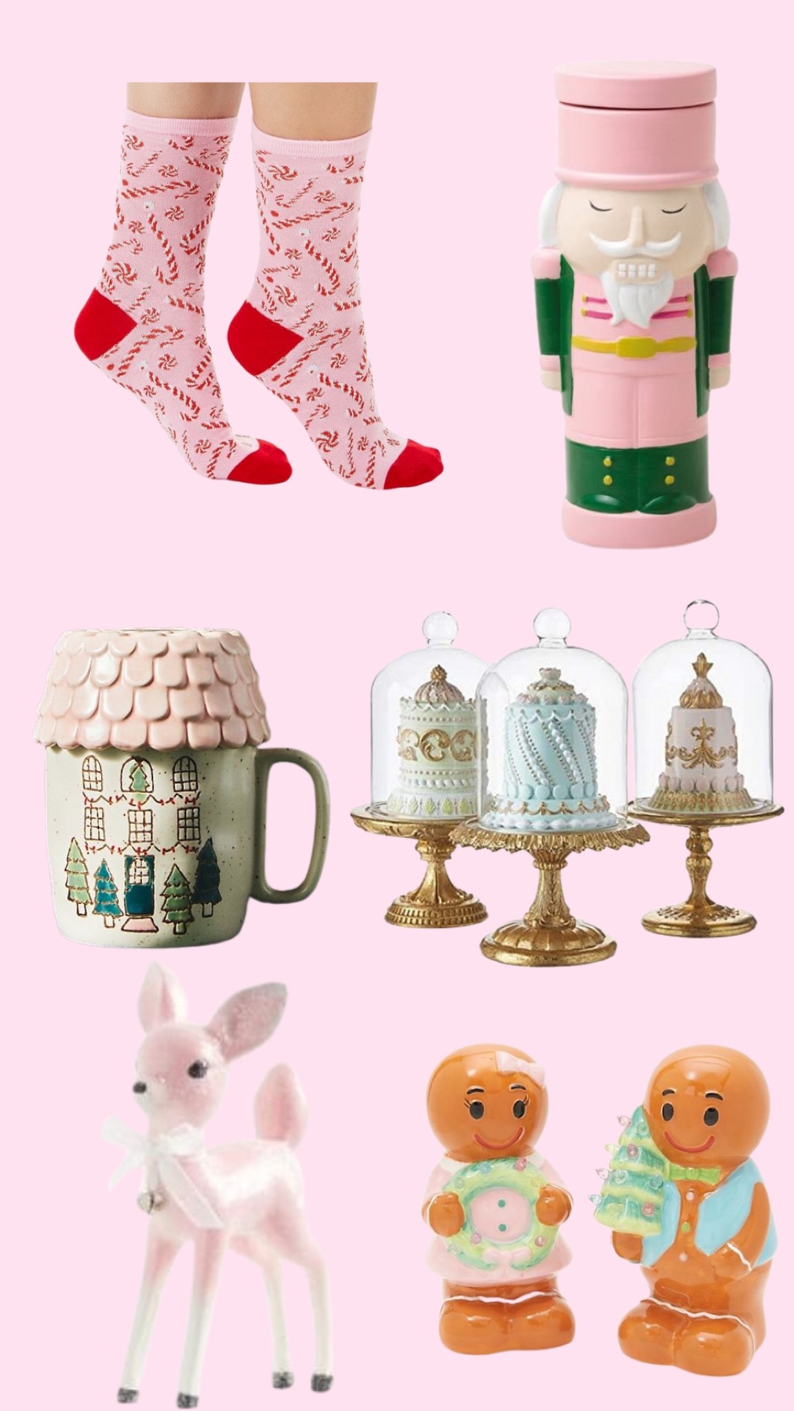 S Christmas socks Christmas candle nutcracker pink Christmas pastel Christmas pink Christmas mug Anthropologie pink reindeer gingerbread man Christmas decor Christmas decorations Amazon find

#LTKhome #LTKHoliday #LTKSeasonal