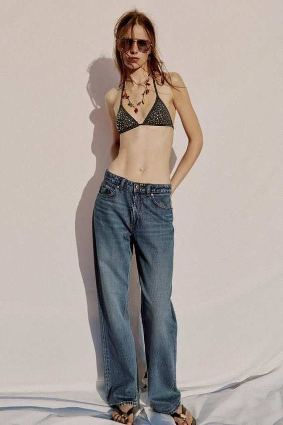 Z1975 HIGH WAIST STRAIGHT LONG LENGTH JEANS | Zara US