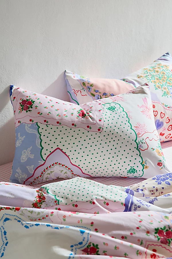Hankies Patterned Sham Set in Hankies Pattern at Urban Outfitters | Urban Outfitters (US and RoW)