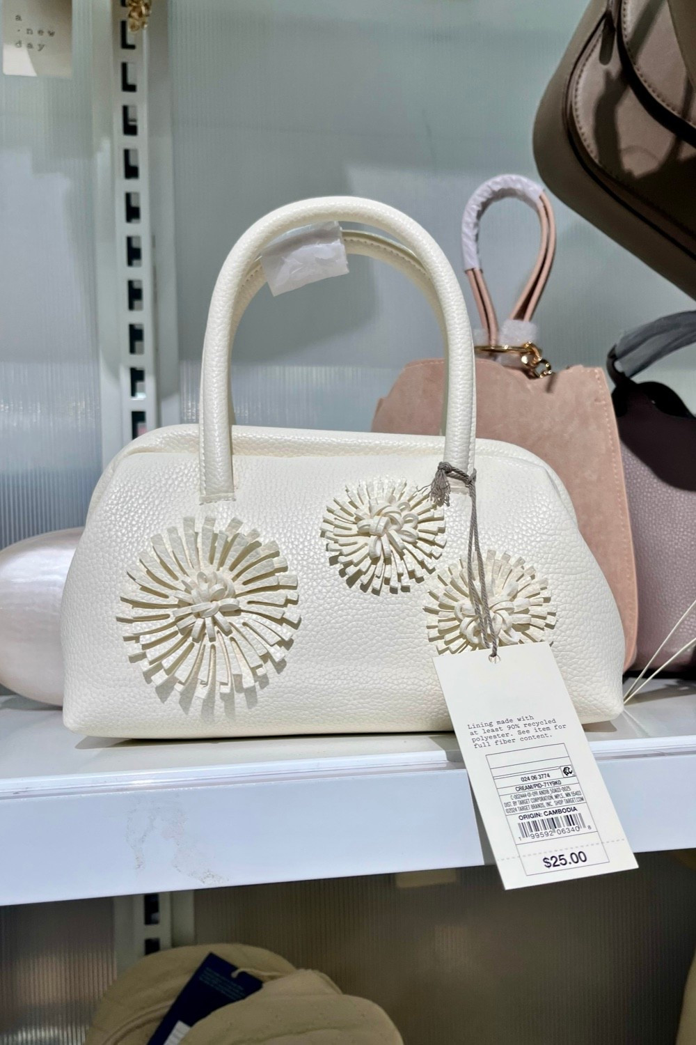 Affordable white purse clutch $25 at Target for the bride to be. 

#LTKWedding #LTKSeasonal