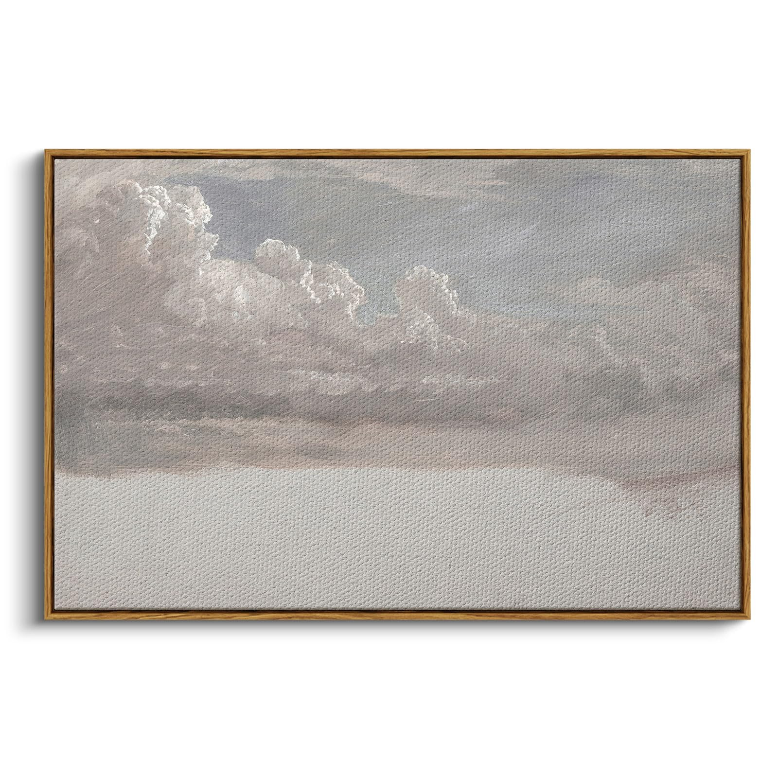 InSimSea Framed Canvas Wall Art, Landscape Wall Art, Study of Clouds Painting, Modern Farmhouse D... | Amazon (US)
