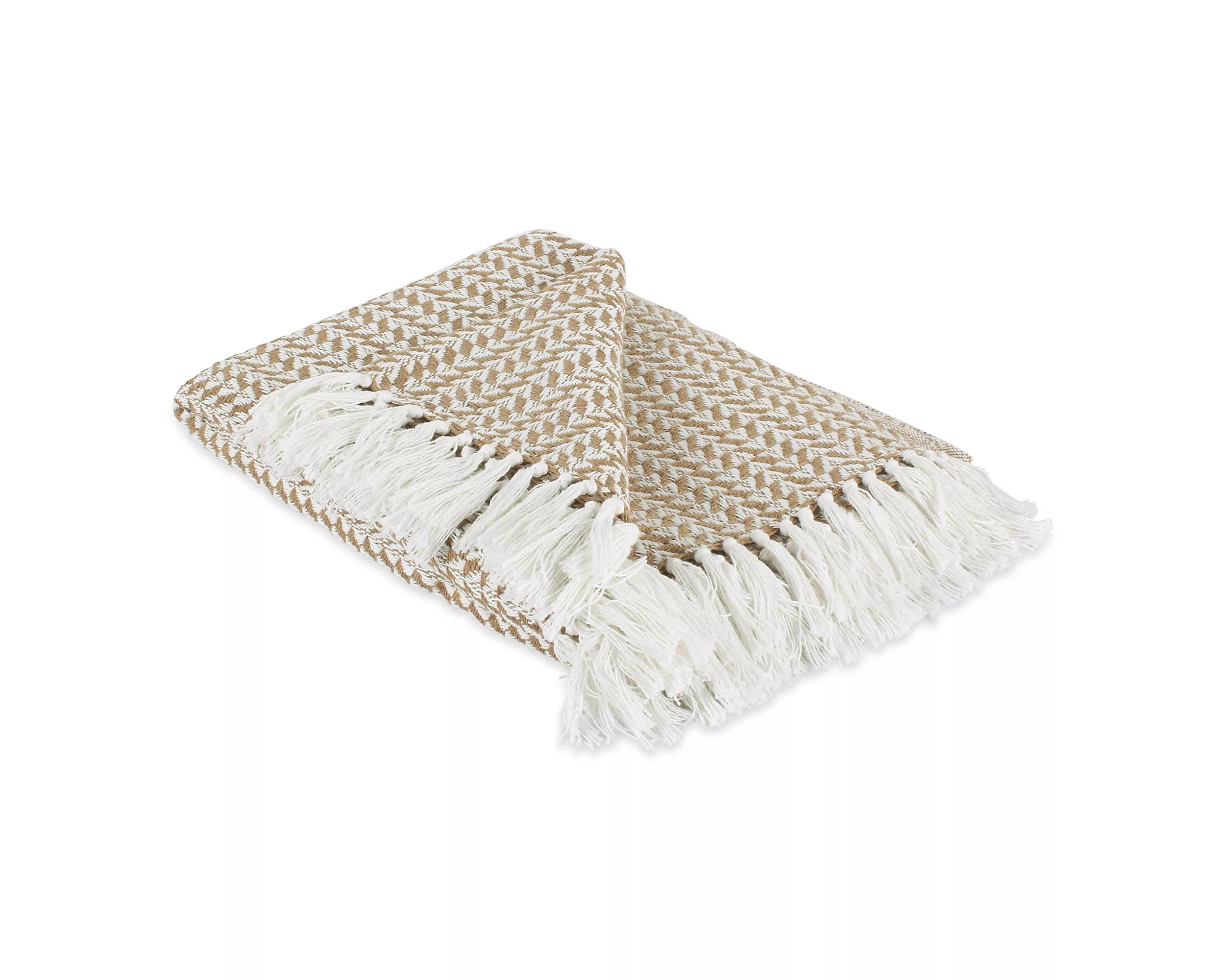 Stone and White Arrowhead Throw | Kirkland's Home