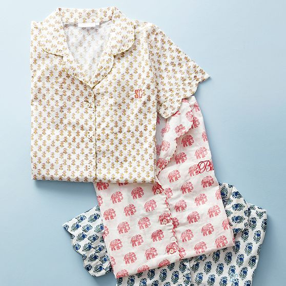 Block Print Short Pajama Set | Mark and Graham