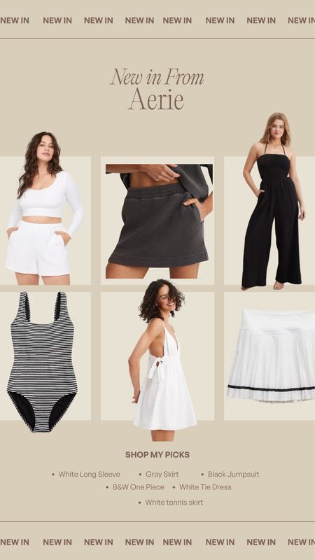 New in from Aerie🖤 constantly checking aerie for cute affordable pieces for spring! I swear they always have a sale🙌🏼 #aerie #sale 

#LTKSeasonal #LTKmidsize #LTKsalealert