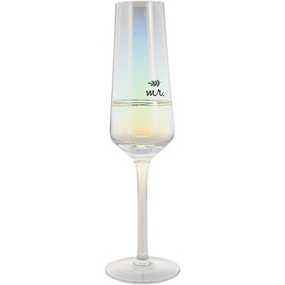 Pavilion Gift Company - Mr. -  8 oz. Glass Toasting Flute - Drinkware | Target