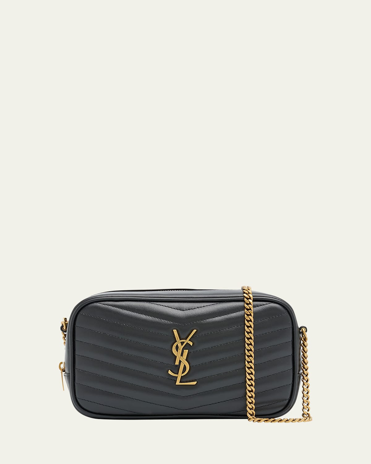 Lou Mini YSL Camera Bag in Smooth Quilted Leather | Bergdorf Goodman
