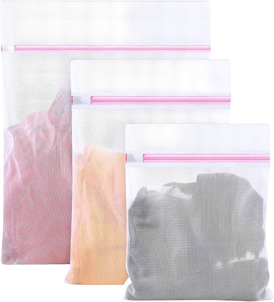 6 PCS Mesh Laundry Bags for Delicates, 3 Size Laundry Bag with Premium Zipper, Laundry Bags Mesh ... | Amazon (US)