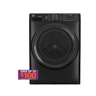 GE 5.0 cu.ft. Smart Front Load Washer in Carbon Graphite with Steam, UltraFresh Vent System, and ... | The Home Depot