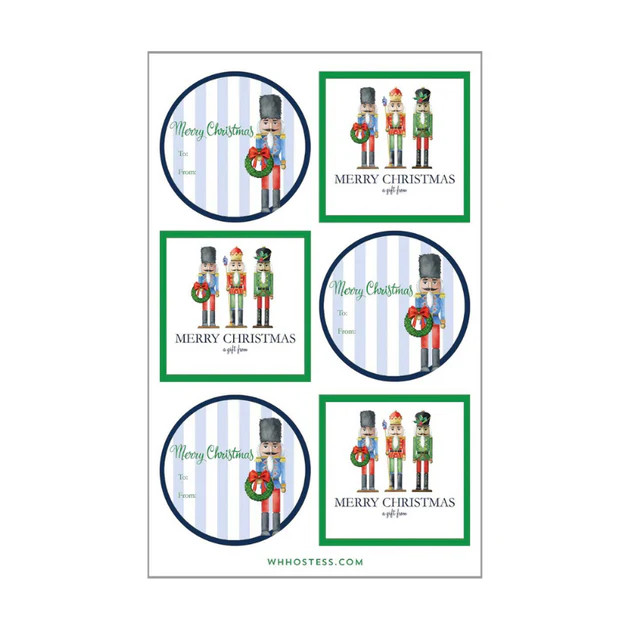 Nutcracker Gift Stickers | Cailini Coastal