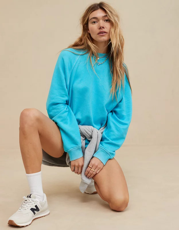 Aerie Beach Party Crew Sweatshirt | Aerie