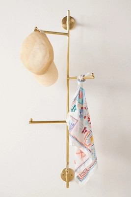Aldina Brass Swivel Hook Rack | Anthropologie (US)