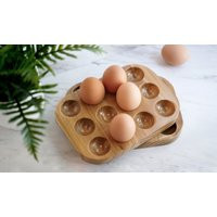 Handmade Wood Egg Holder, Wooden Holder Tray, Container, Crate, Cup, Home Gifts, Holiday Gifts | Etsy (US)