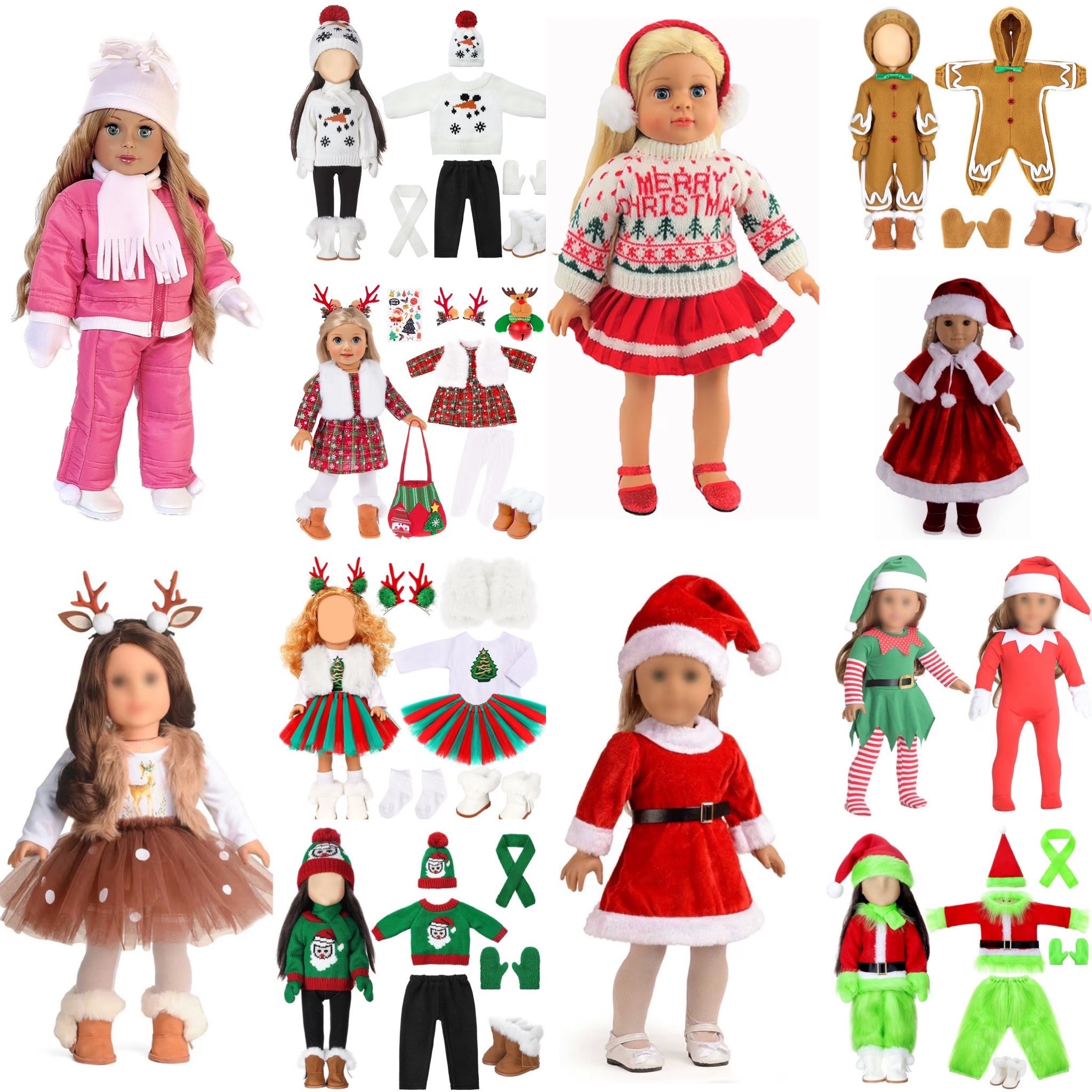 The cutest 18” doll clothes from Amazon for the holidays and winter! 