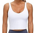 THE GYM PEOPLE Womens' Sports Bra Longline Wirefree Padded with Medium Support | Amazon (US)
