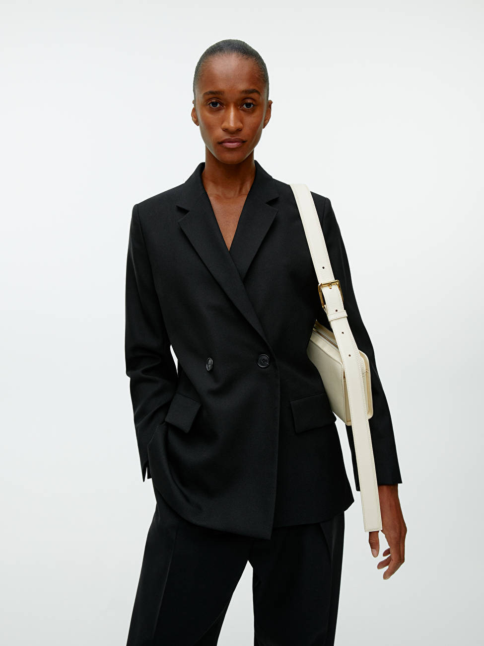 Double Breasted Hopsack Blazer | ARKET (US&UK)