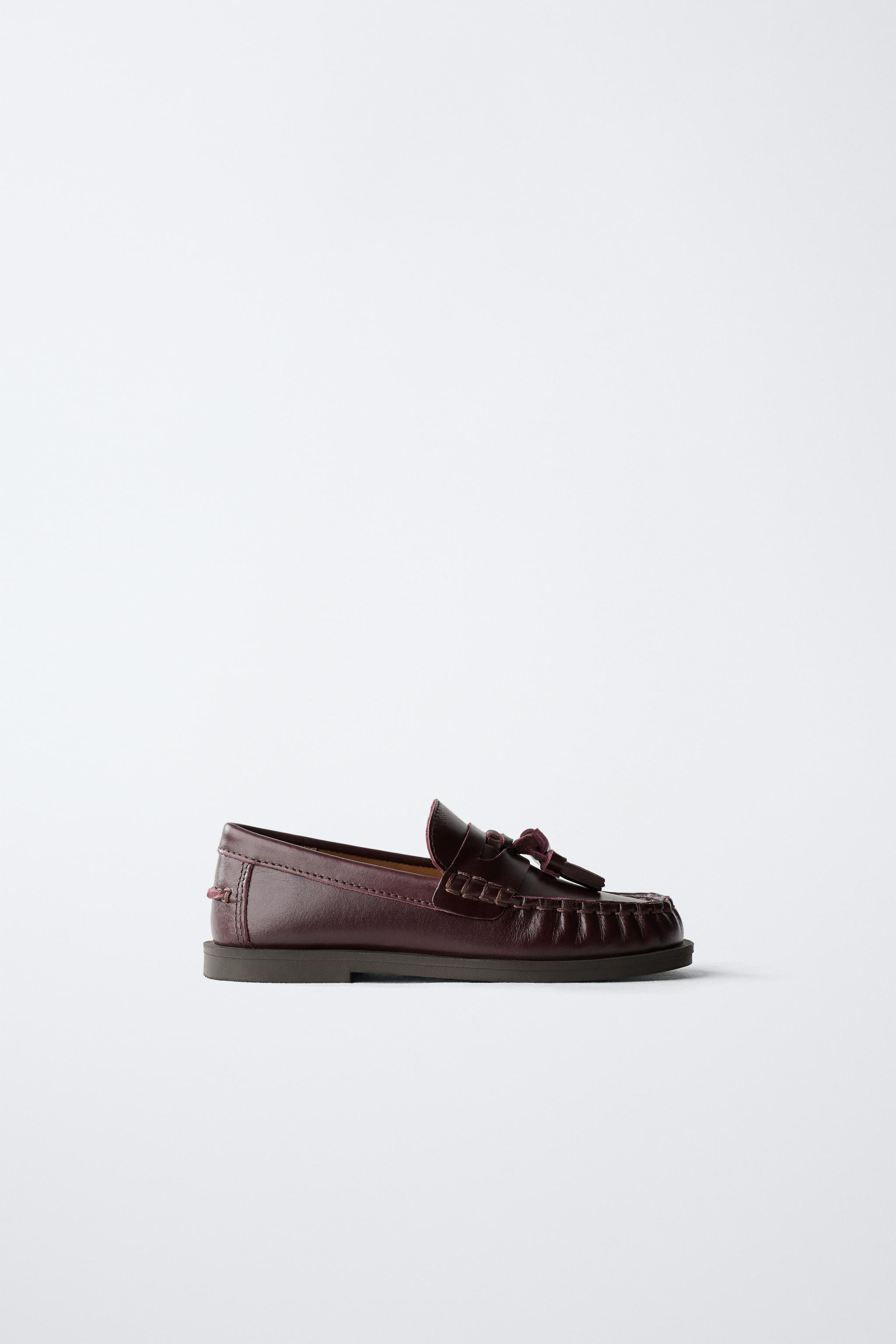 TASSELED LEATHER LOAFERS LIMITED EDITION | Zara US