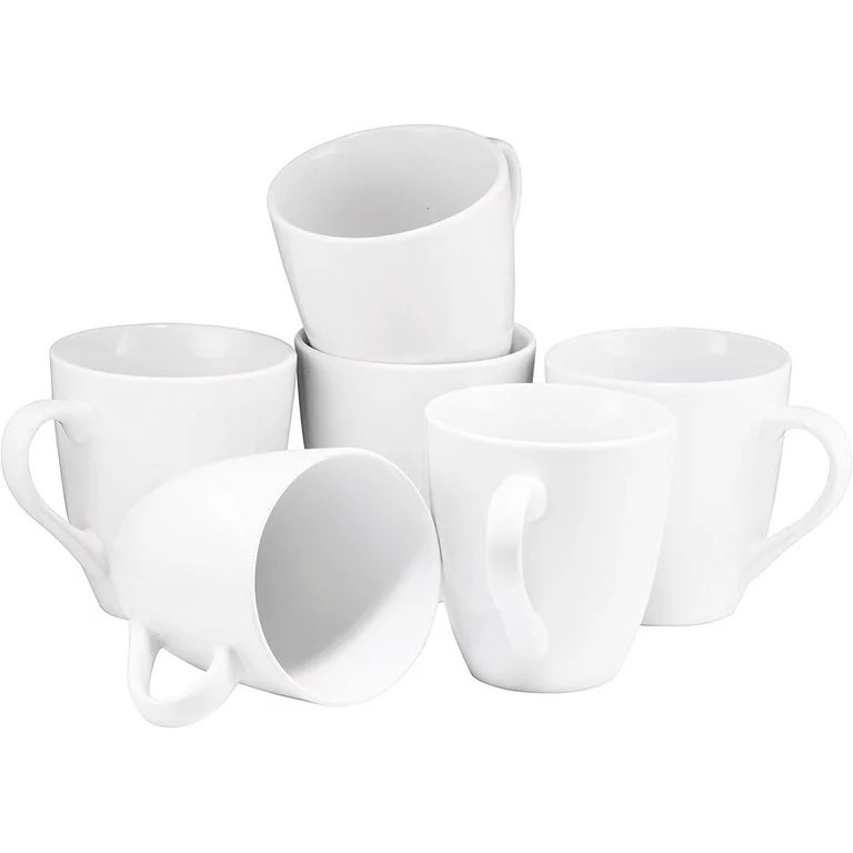 Coffee Mug Set Set of 6 Large-sized 16 Ounce Ceramic Coffee Mugs Restaurant Coff | Walmart (US)