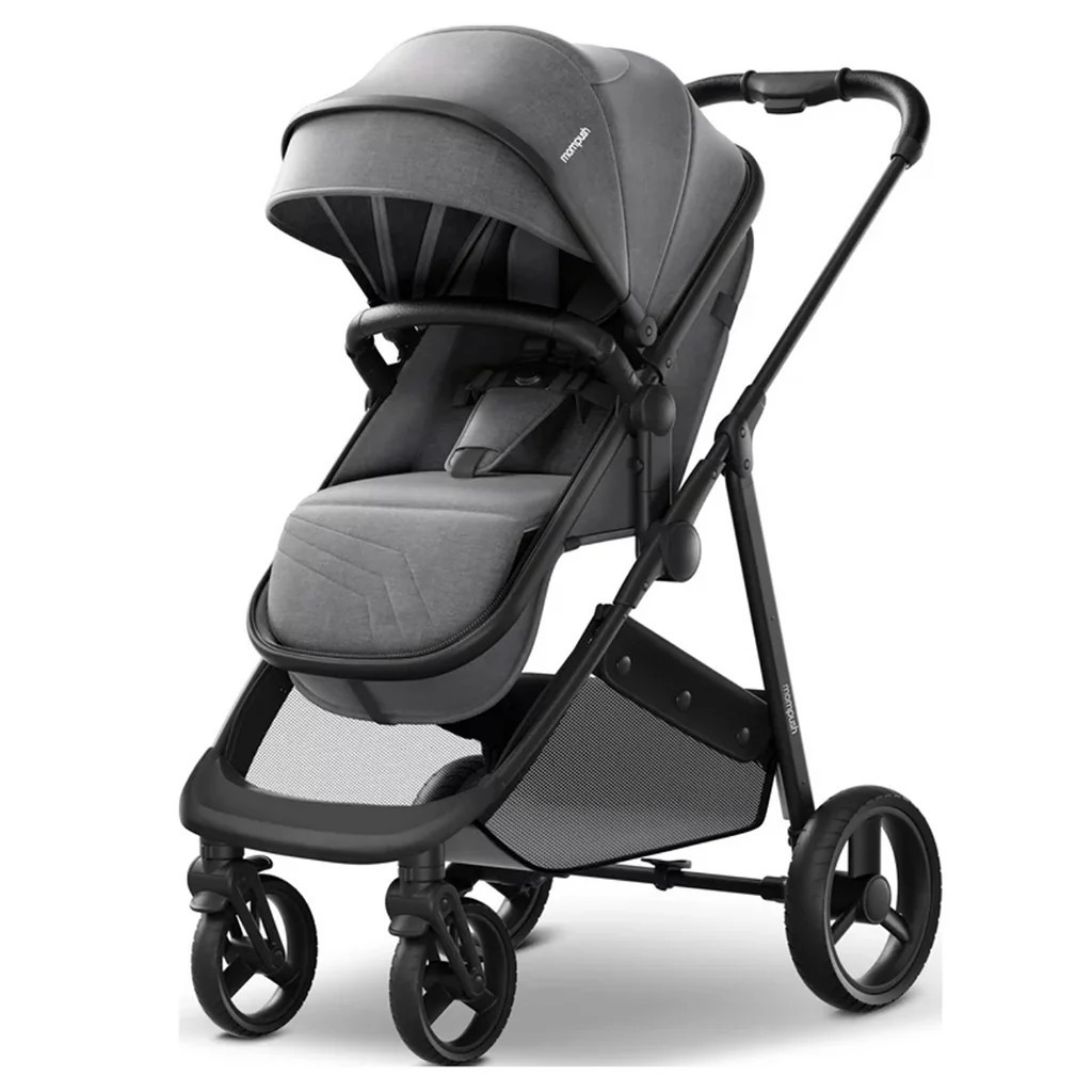Mompush Wiz 2-in-1 Bassinet Stroller - Grey | REBEL (formerly Rebelstork)