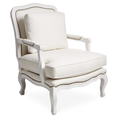 Augusta Bergère, White Linen | One Kings Lane