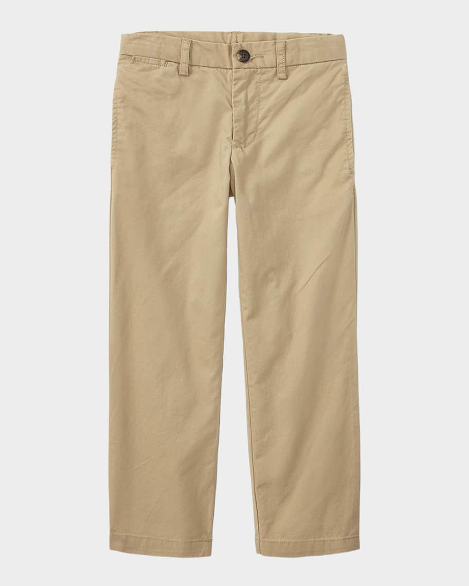Boy's Flat Front Chino Pants, Size 2-7 | Neiman Marcus