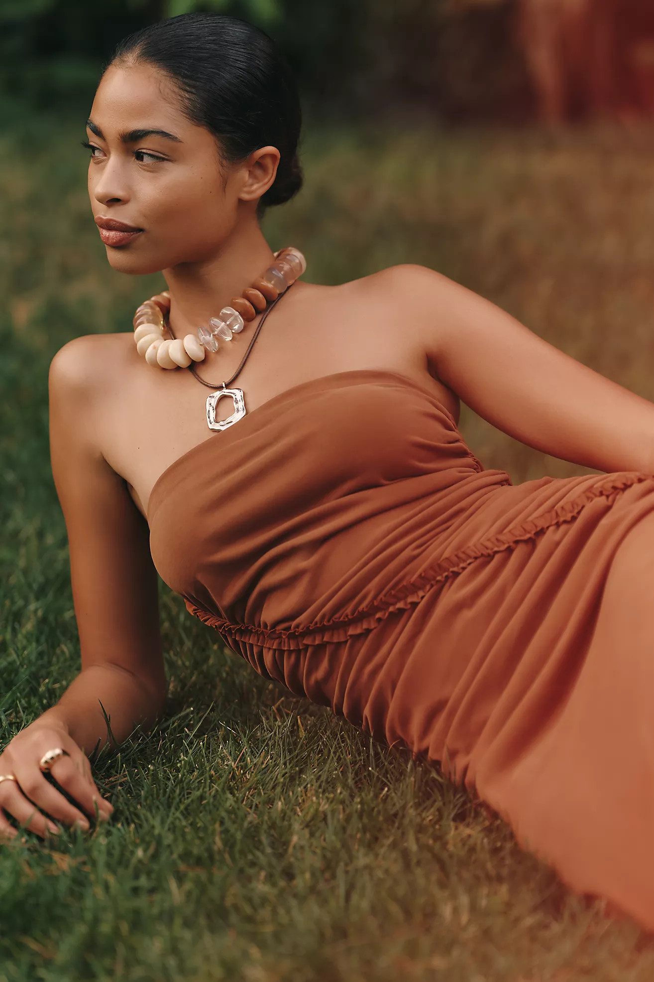 Gabbie Strapless Ruched Tube Dress by Celandine | Anthropologie (US)