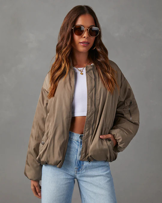 Mckenna Oversized Bomber Jacket | VICI