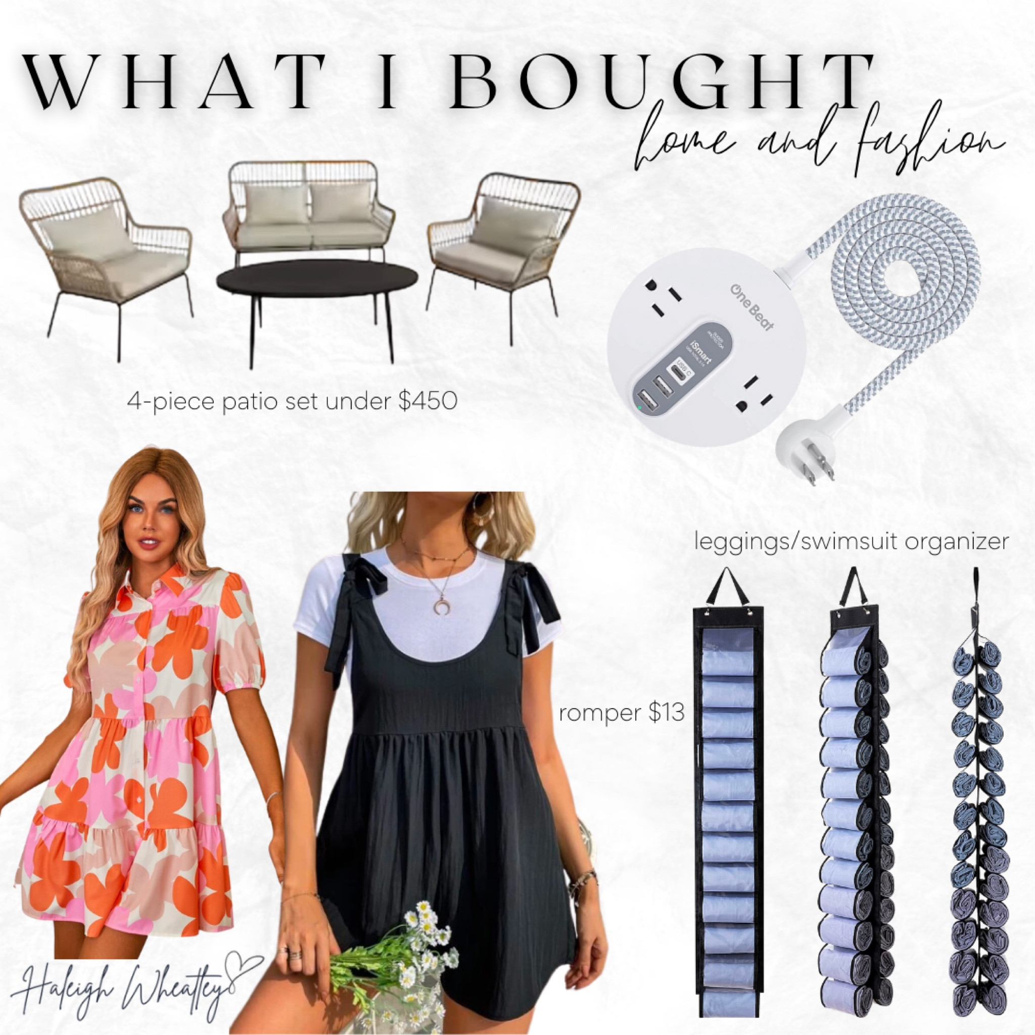 Recent purchases 🤍

#spring #fashion #outdoorfurniture #organization #closet #patioset #floraldress #dress 

#LTKSeasonal #LTKtravel #LTKhome