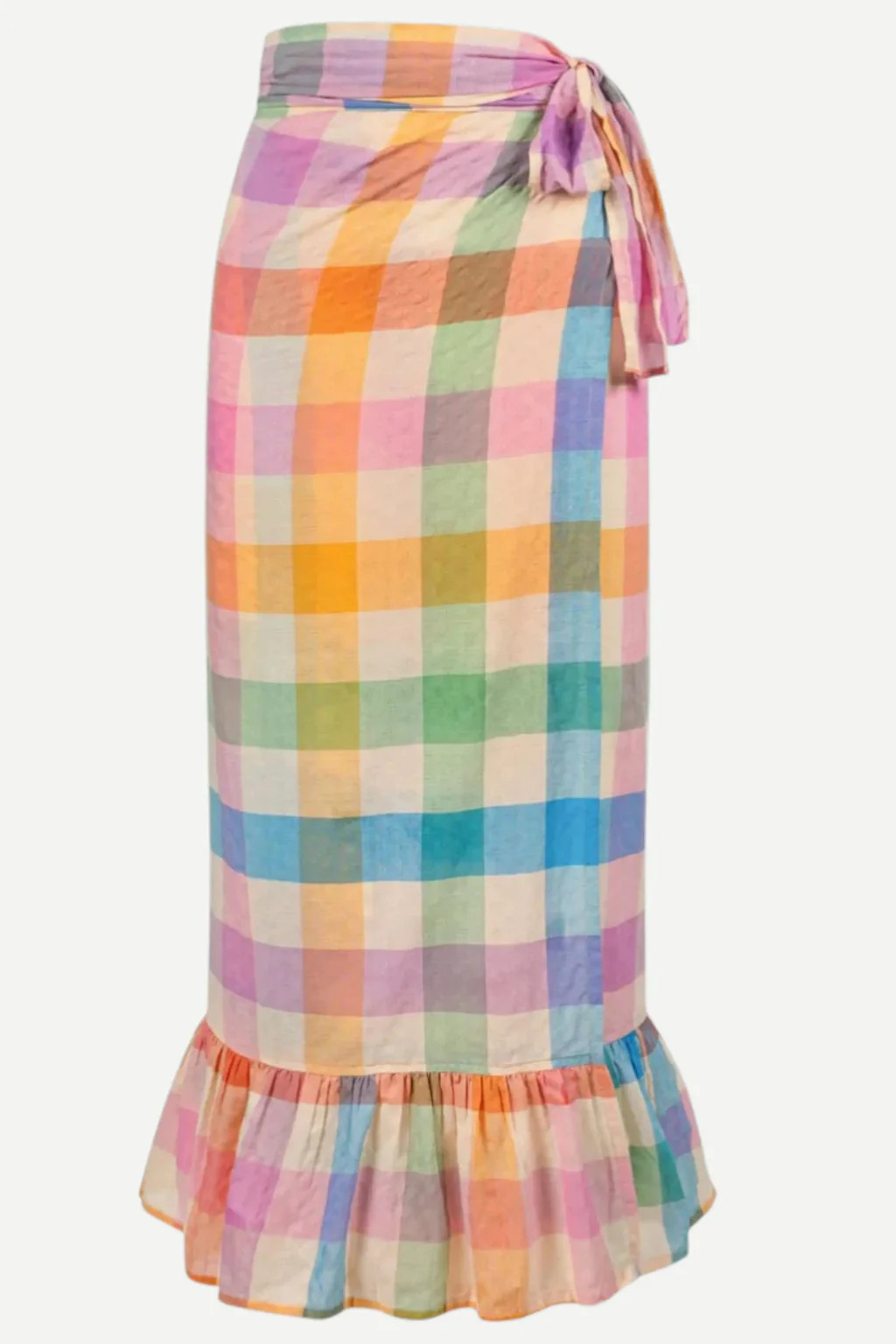 Sunshine Tienda Rainbow Plaid Vienna Sarong | MONKEES OF THE VILLAGE