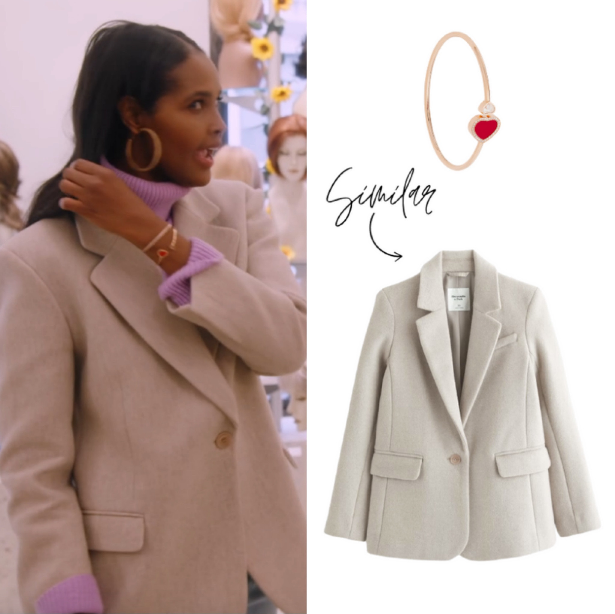 Ubah Hassan’s Gold Heart Bracelet 