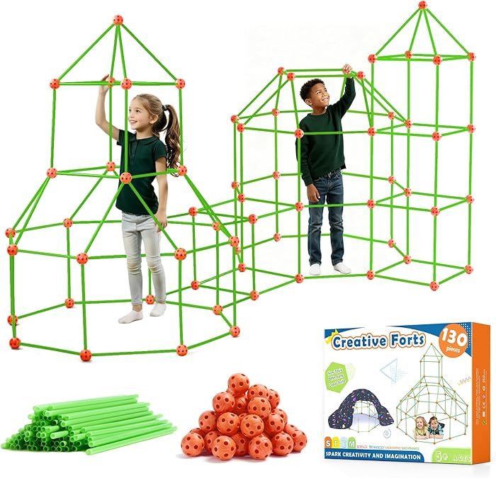 Tiny Land Fort Building Kit Creative Fort Indoor Outdoor for 5-12 Years Old Boys and Girls STEM B... | Amazon (US)