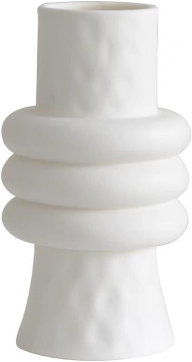 LGYKUMEG White Ceramic Vase for Pampasgras Handmade Ceramic Vases Deco Modern Flower Vase Table V... | Amazon (US)