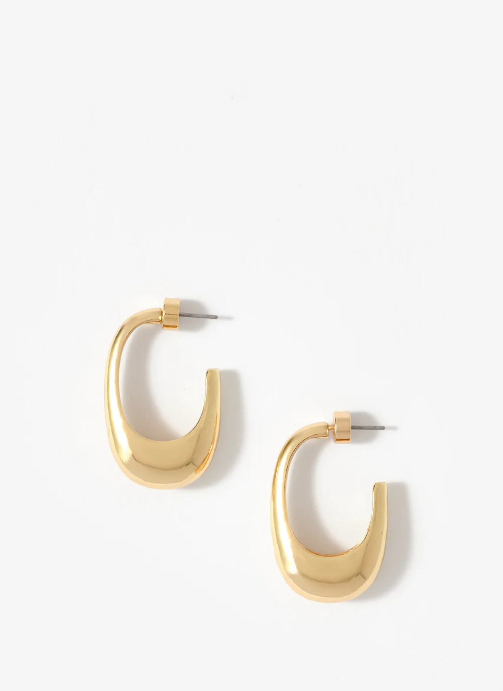 Gold Tone Hoop Earrings | Mint Velvet