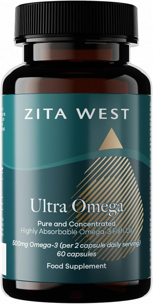 Zita West Ultra Omega – Maximum Absorption Omega-3 Capsules with EPA, DHA & Choline – Inflamm... | Amazon (UK)