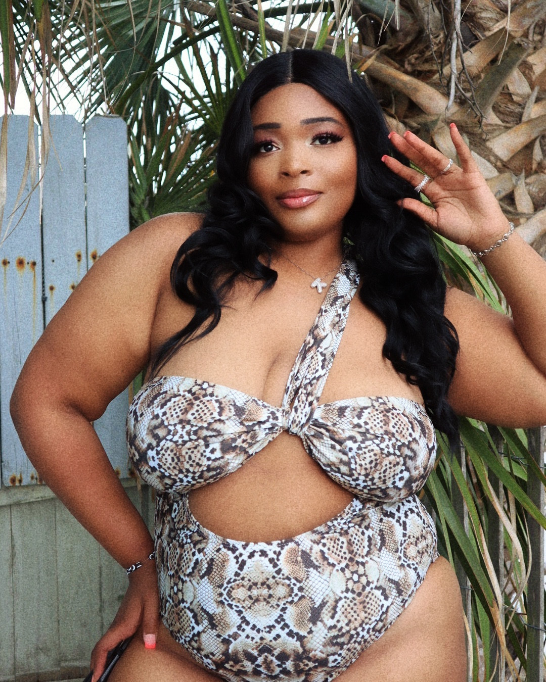 Snake Print swimsuit Fashion Plus Size Vacation Time Fashion Finds  Got Mines From Fashion Nova 

#LTKTravel #LTKPlusSize #LTKFindsUnder50