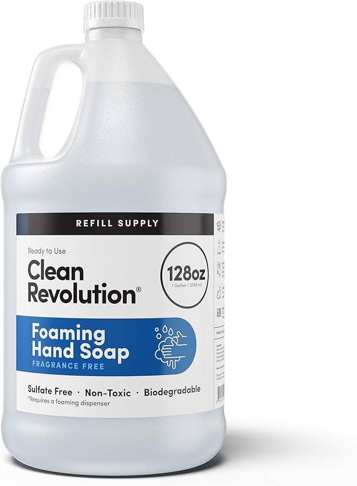 Clean Revolution Foaming Hand Soap Refill Supply, Gentle, Moisturizing & Eco-Friendly, Ready to U... | Amazon (US)