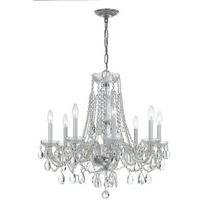 Crystorama Lighting Traditional Crystal 8 - Light Chandelier in Polished Chrome | Target