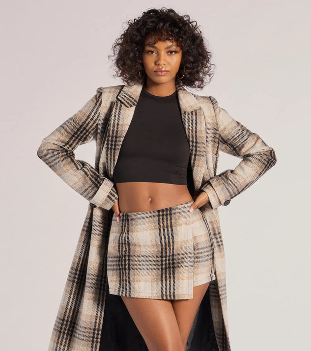 Classic Charm Plaid Wrap Skort | Windsor Stores