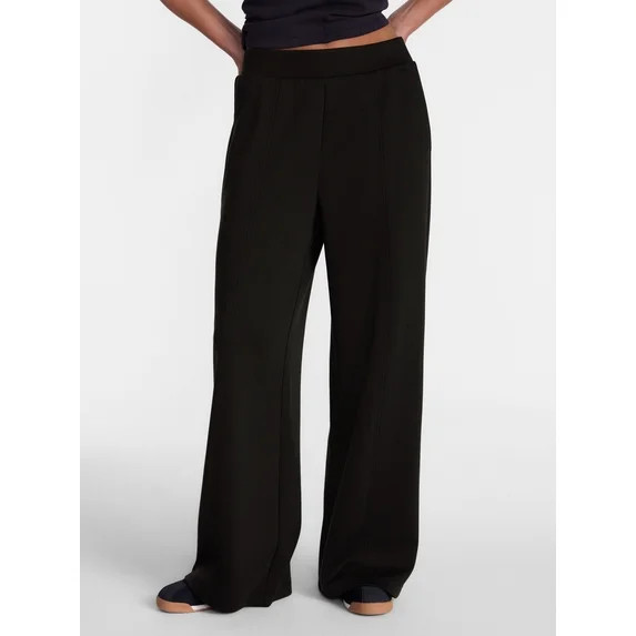 Avia Women's ScubaKnit Wide Leg Pants, Sizes XS-XXXL | Walmart (US)